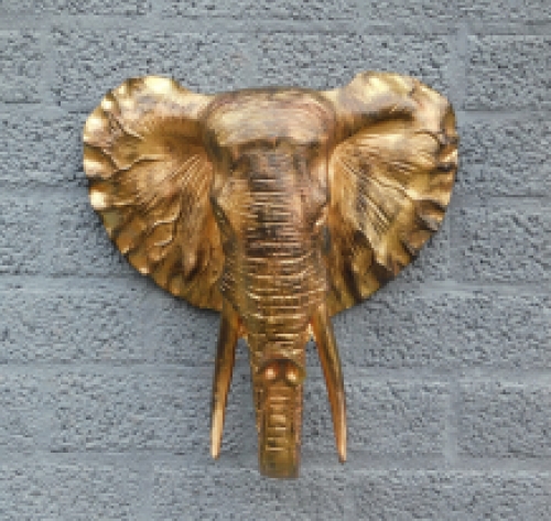 Beautiful black and gold elephant head wall ornament, beautiful!!