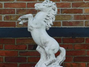 Horse on Base - 140 cm - Solid Stone