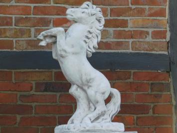 Horse on Base - 140 cm - Solid Stone