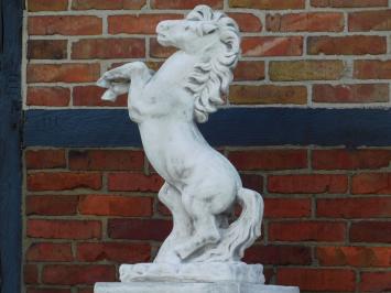 Horse on Base - 140 cm - Solid Stone