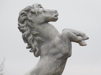 Horse on pedestal - 150 cm - Stone