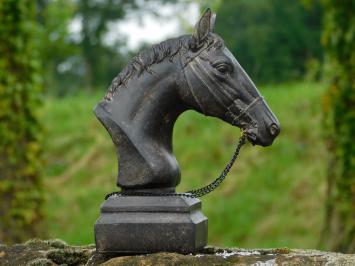 Statue Horse Head with Reins - Polystone