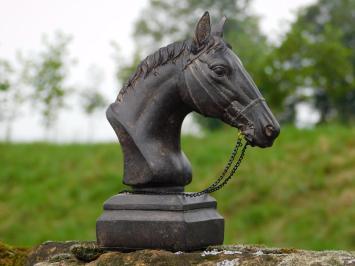 Statue Pferdekopf mit Zügeln - Polystone