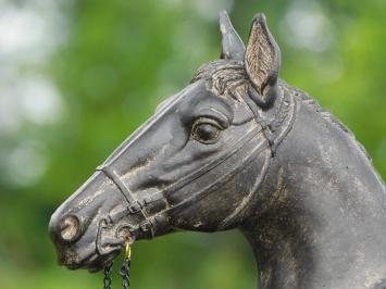 Statue Horse Head with Reins - Polystone