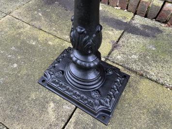 Beautiful standing heavy black cast iron mailbox, rock solid!!