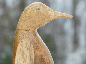 Statue Penguin - Teak - Wooden Sculpture