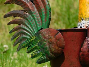 Planter Rooster - 50 cm - Handmade of Metal