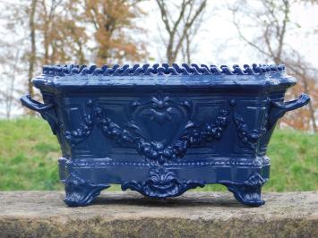 Art Nouveau planter - 55 cm - Aluminium - Dark Blue