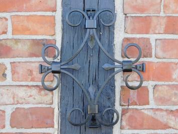 Wrought iron window grille door grille black - iron grille antique