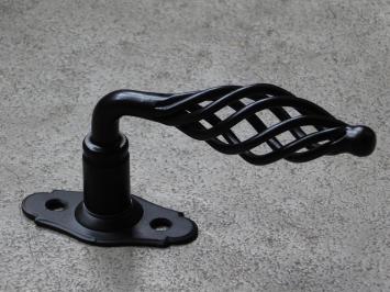 Window handle black - turn/tilt - wrought iron 