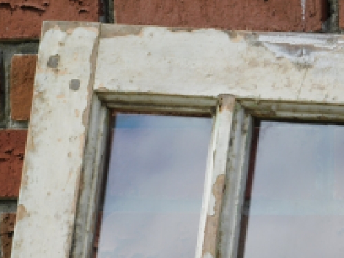 Window frame - wood - vintage look