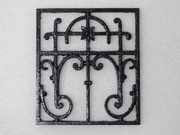 Ornamentales Gitter - Ornament - Schwarz - Eisen