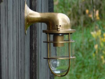 LAST ONE: Brass Ship Lamp - Round - Wall Lamp