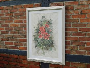 Schilderij ''Flowers'' - Aquarel - Signed By Dianne