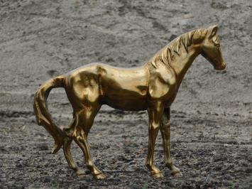 Sculptuur paard - goud - alu