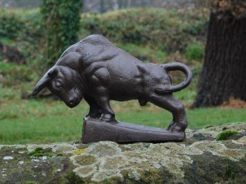 Sculptuur metalen grote stier, prachtig!!