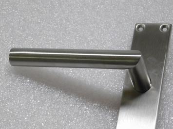 Set Door Hardware Long Plates - PC 72 - Brushed Stainless Steel