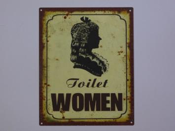 Set Toilet Deurborden - Men & Women - Metaal - Oldlook