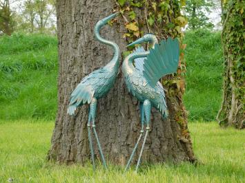 Set Reigers - Turquoise met Goud - Metaal