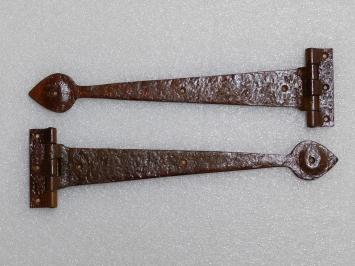 Set of Hinges - Cast iron - 2 Pieces