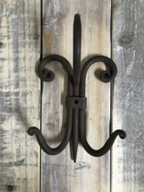 Coat stand spider - wrought iron - dark brown