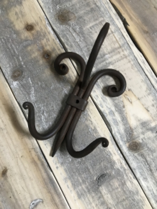 Coat stand spider - wrought iron - dark brown