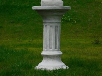 Standing angel on pedestal - full stone