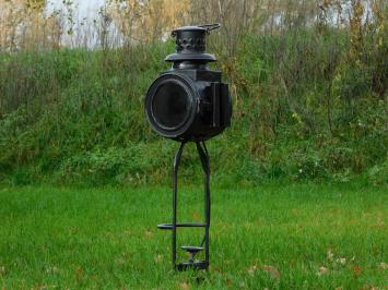 Antique Osmeka Railway Lantern with Lamp - Upright - 90 cm