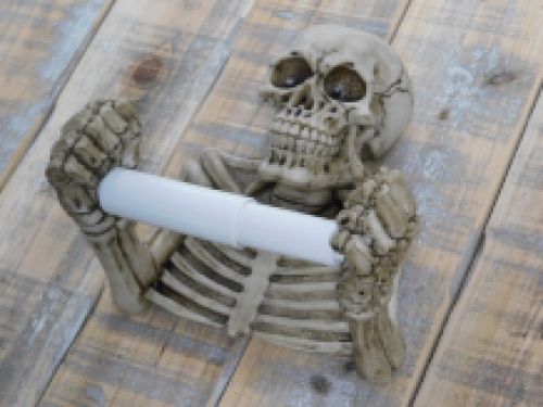 Toilet roll holder Skeleton - polystone