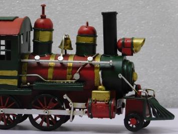 Dampflokomotive aus Metall - Handarbeit - Eisenbahn