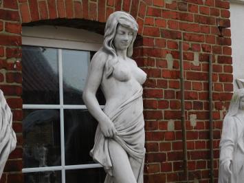 Statue Woman on Pedestal - 210 cm - Solid Stone