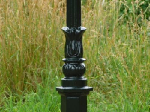 Garden lantern Colmar - dark green or black- alu - 190cm