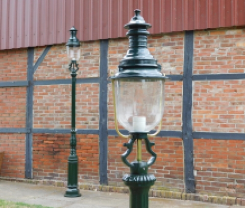 Garden lantern Colmar - dark green or black- alu - 190cm