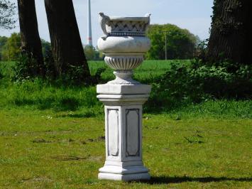 Garden Vase with Ears on Pedestal - 110 cm - Stone 