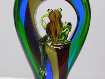 Vase mit Frosch - 45 cm - Komplett in Farbe