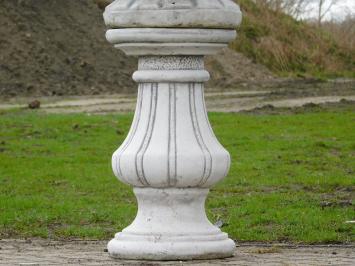 Runde Vase auf Sockel - 110 cm - Stein