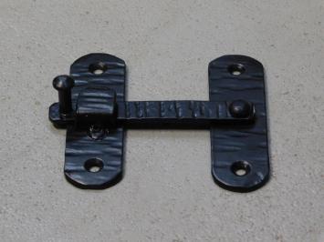 Trap lock wrought iron - black - hand-forged