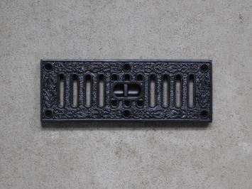 Ventilation grille - black - cast iron - adjustable