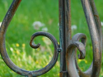 Bird bath with Birdie - 74 cm - Metal - Green/Brown