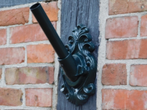 Decorative flagpole holder - alu - dark green