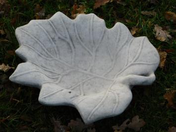 Bird bath in leaf shape - Stone - 40 cm