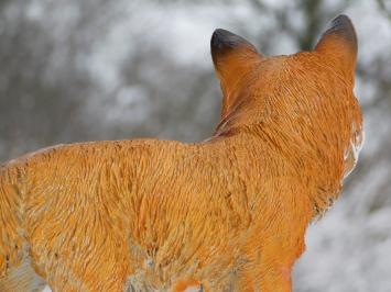 Fuchs - Polystone - Vollfarbe - Detailliert