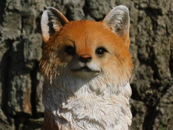 Statue Seated Fox | Polystone | Full colour