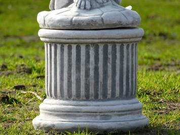 Woman with Jugs on Pedestal - 100 cm - Stone