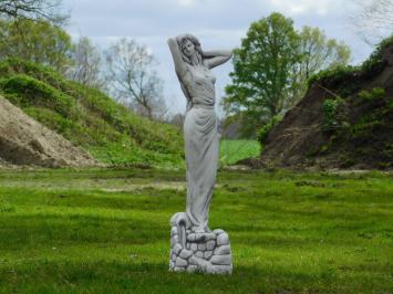 Statue Woman on Watercourse - 70 cm - Stone