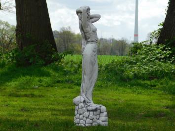 Statue Woman on Watercourse - 70 cm - Stone