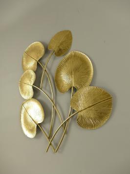 Wall ornament Flower - 63 cm - Gold - Iron