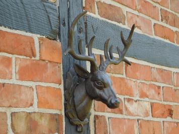 Wall ornament Deer - Brown - Cast iron