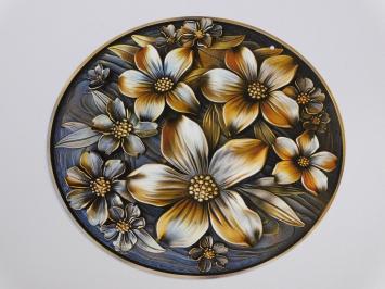 Wall Plate Flowers - Metal