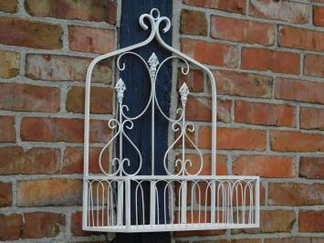 Wall rack large - Vintage White - Wrought iron